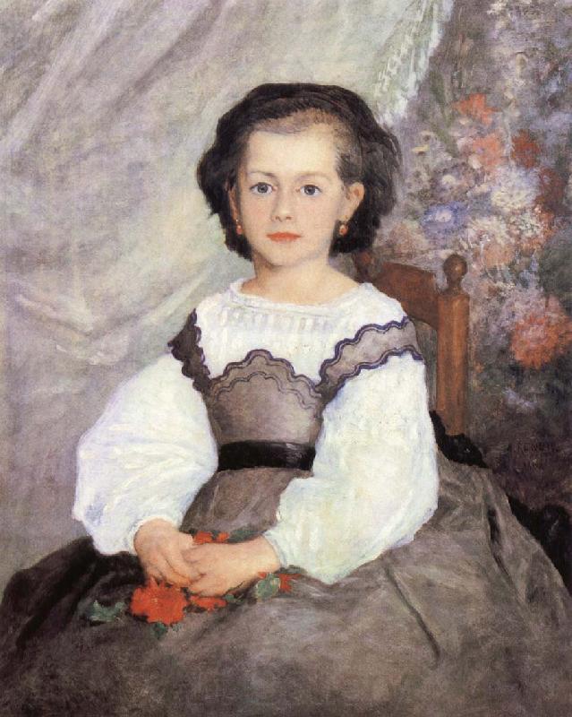 Pierre-Auguste Renoir Mademoiselle Romaine Lacaux France oil painting art